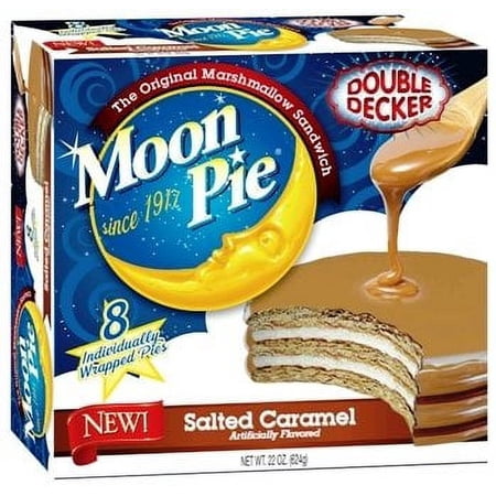MoonPie Salted Caramel · Galletas saladas · 8 pzas