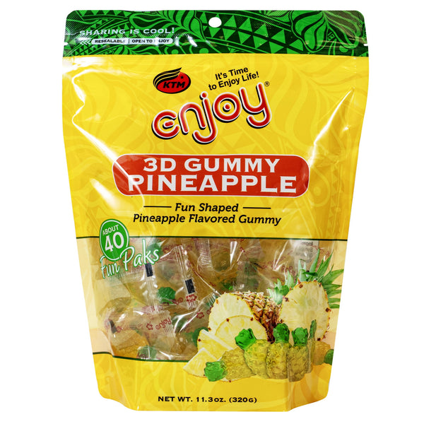 Enjoy 3D Gummy Pineapple Fun Pak ( · Gomitas · 320 g · bolsa
