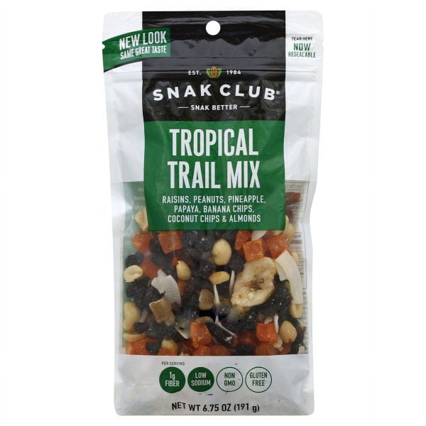 Snak Club Low Sodium Tropical Gluten-Free · Mezcla de nueces · 191 g