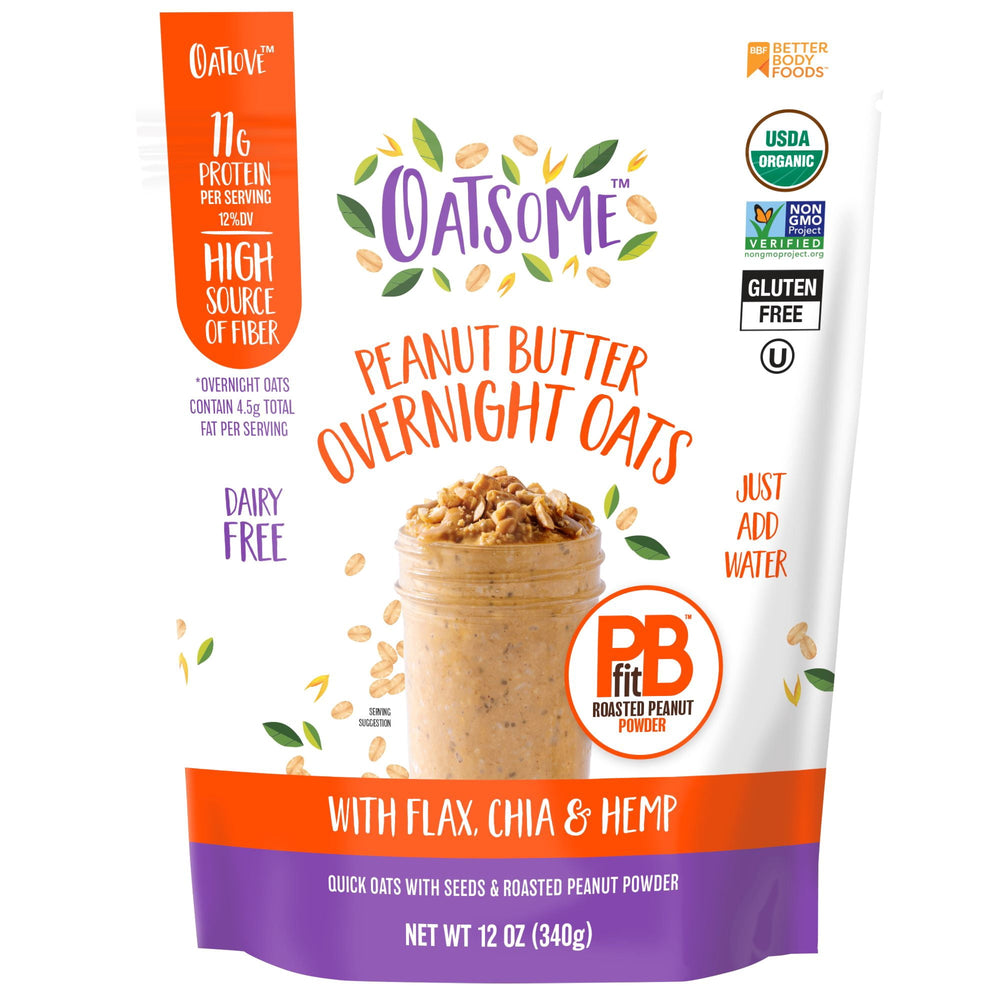 Oatsome PBfit Peanut Butter Overnight Oats with Chia · Cereal · 340 g