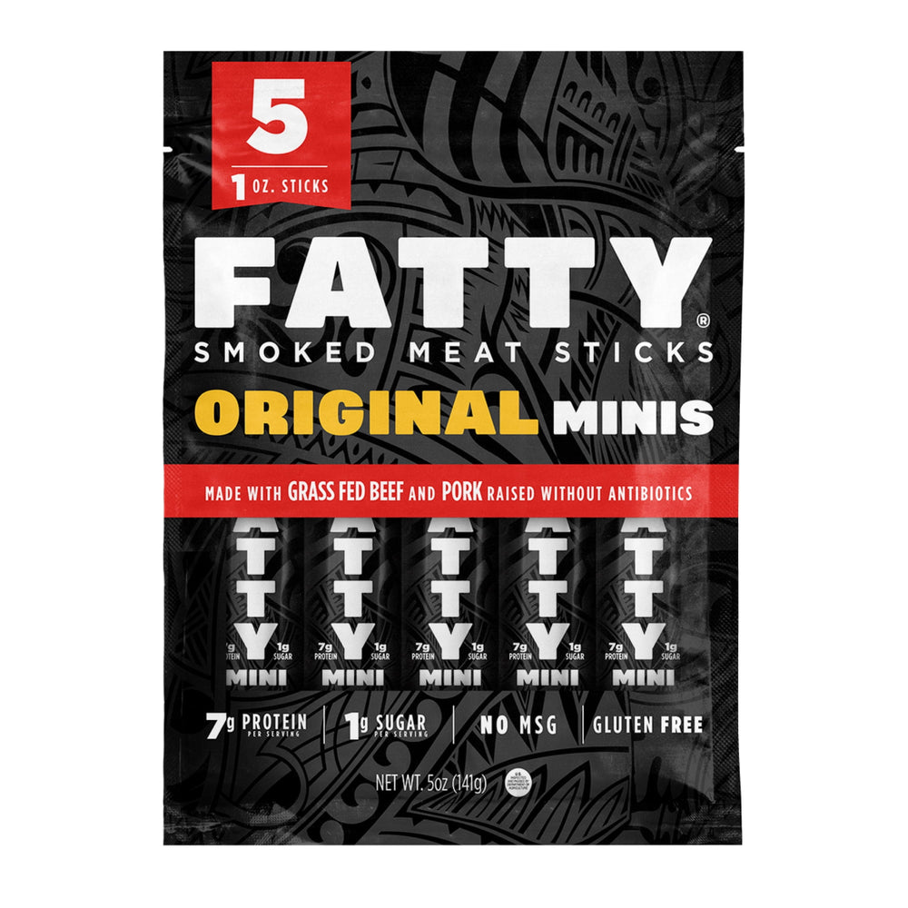FATTY Mini Meat Sticks Pork Raised Without Antibiotics · Carne seca · 7 g · tamaño snack