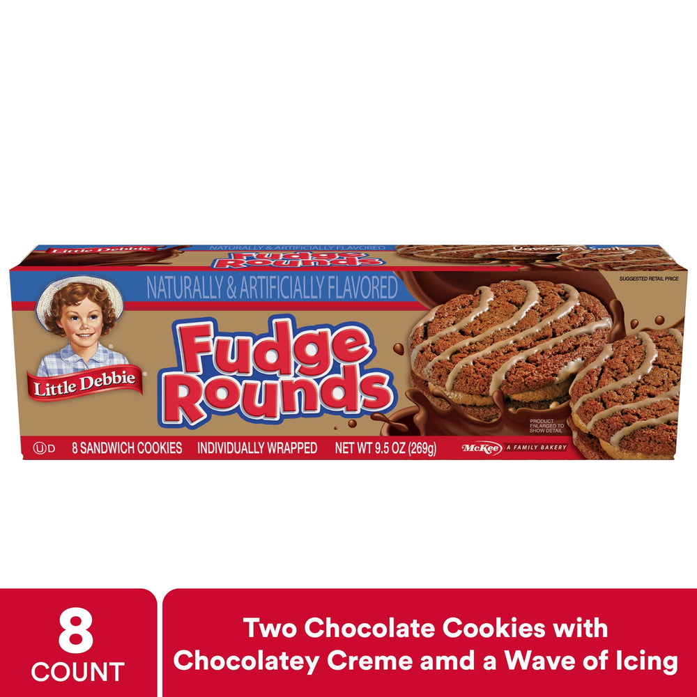 Little Debbie Fudge Rounds · Pastelitos · 8 pzas