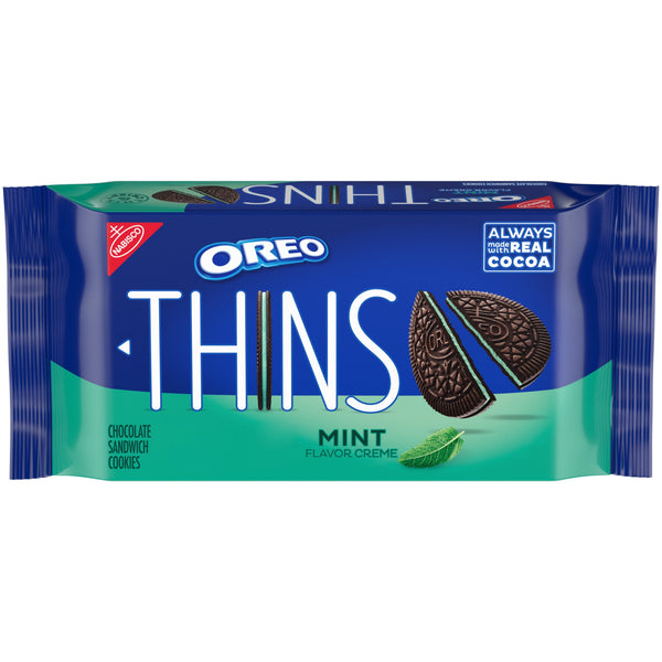 OREO Thins Mint Creme Chocolate · Galletas · 2 pack de 261 g