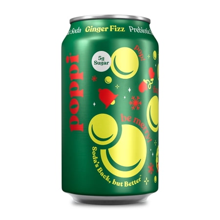 poppi Ginger Fizz Prebiotic Soda · Refresco · 355 ml · lata