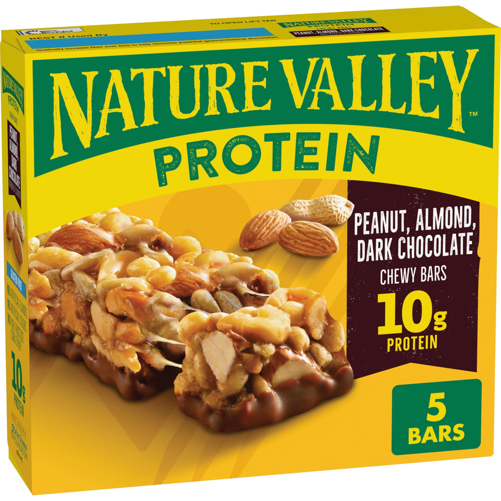 Nature Valley Protein Peanut Almond Dark Chocolate · Barras · 5 barras de 201 g