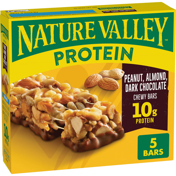 Nature Valley Protein Peanut Almond Dark Chocolate · Barras · 5 barras de 201 g