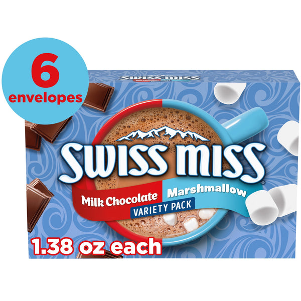 Swiss Miss Marshmallow and Milk Chocolate Hot Cocoa · Malvaviscos · 8 pzas de 39 g