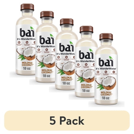 Bai Molokai Coconut Antioxidant Infused Water Beverage · Bebida · 5 botellas de 532 ml