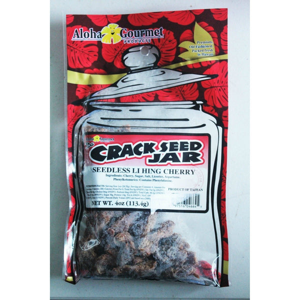 Aloha Gourmet Crack Seed · Surtido · 113 g · frasco