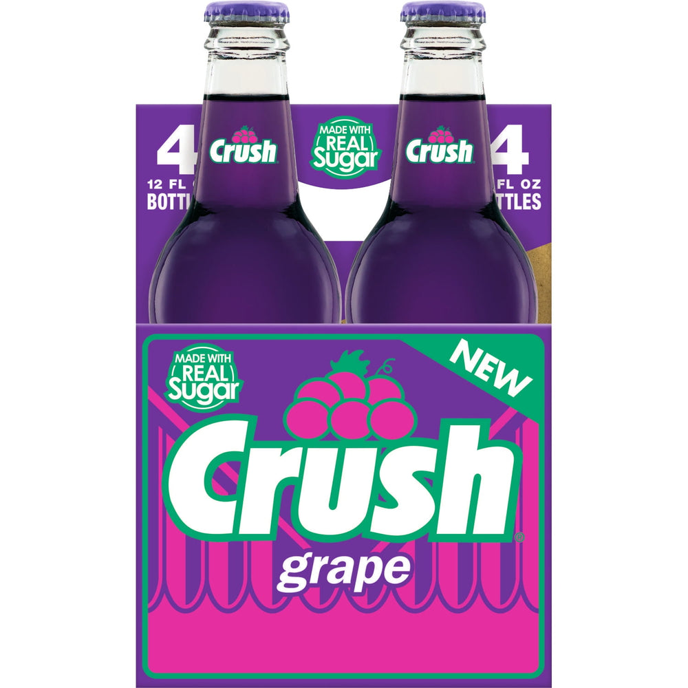 Crush Grape Soda · Refresco · 4 pack de 355 ml