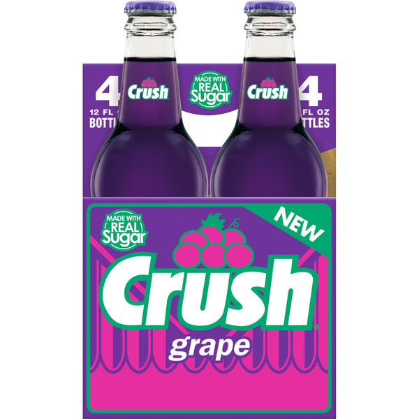 Crush Grape Soda · Refresco · 4 pack de 355 ml