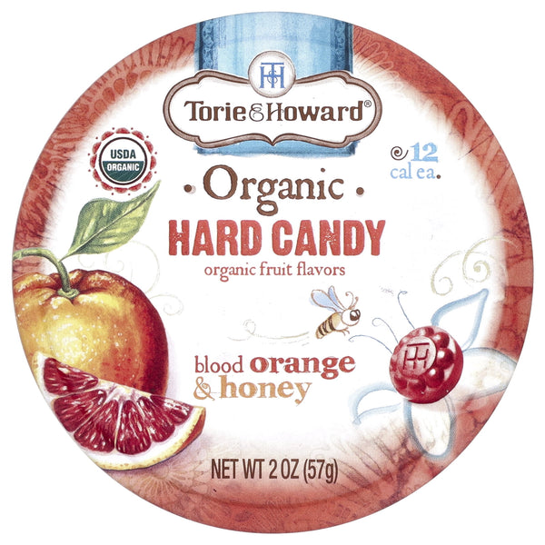 Torie And Howard Organic Blood Orange And Honey · Caramelos · 57 g