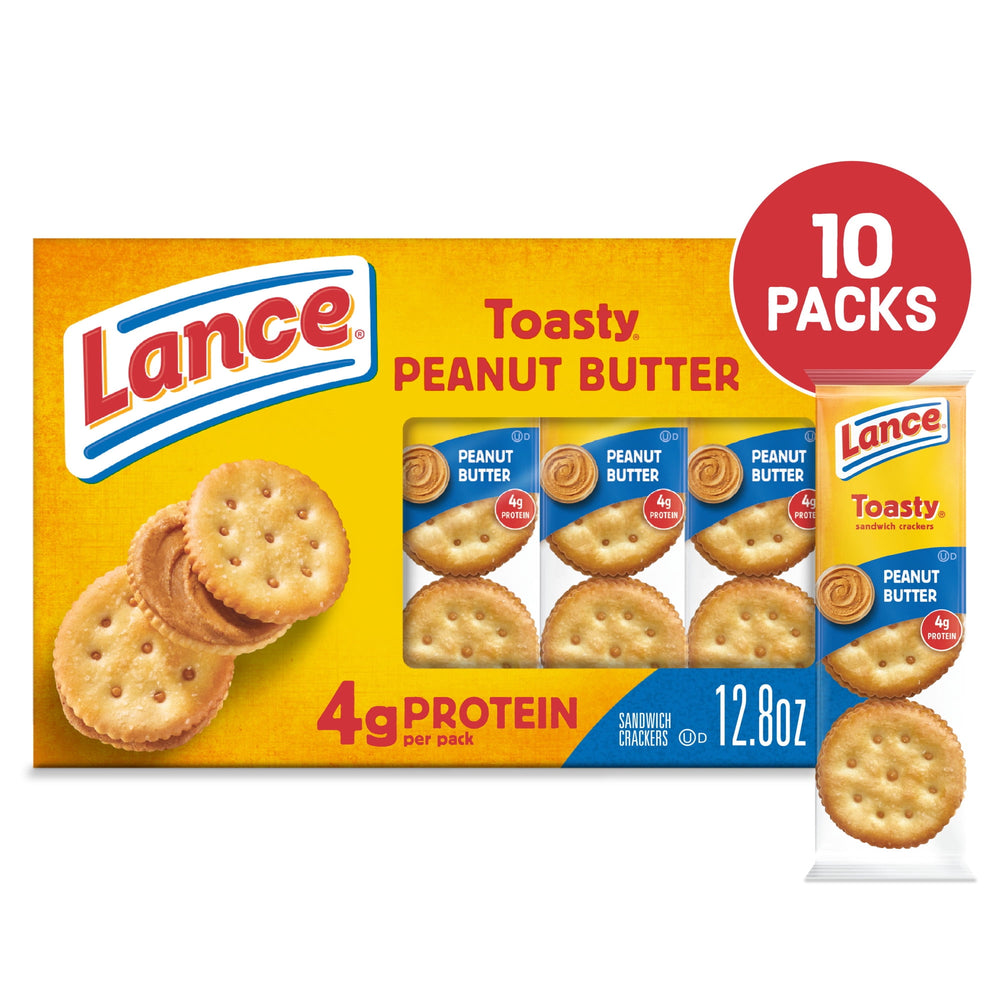 Lance Toasty Peanut Butter 10 Paquetes · Galletas saladas