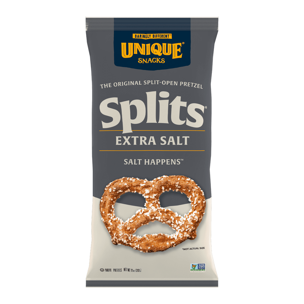 Unique Extra Salt Pretzel Splits Homestyle · Pretzels · 6 pack de 312 g