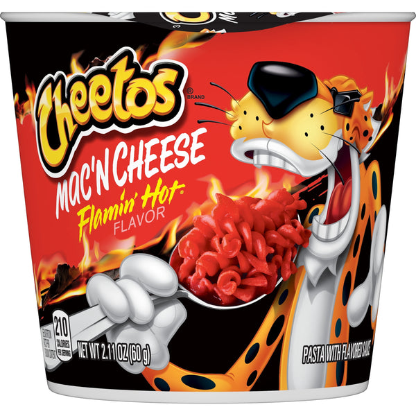 Cheetos Flamin' Hot Mac'N Cheese Pasta with Sauce · Frituras · 60 g · vaso