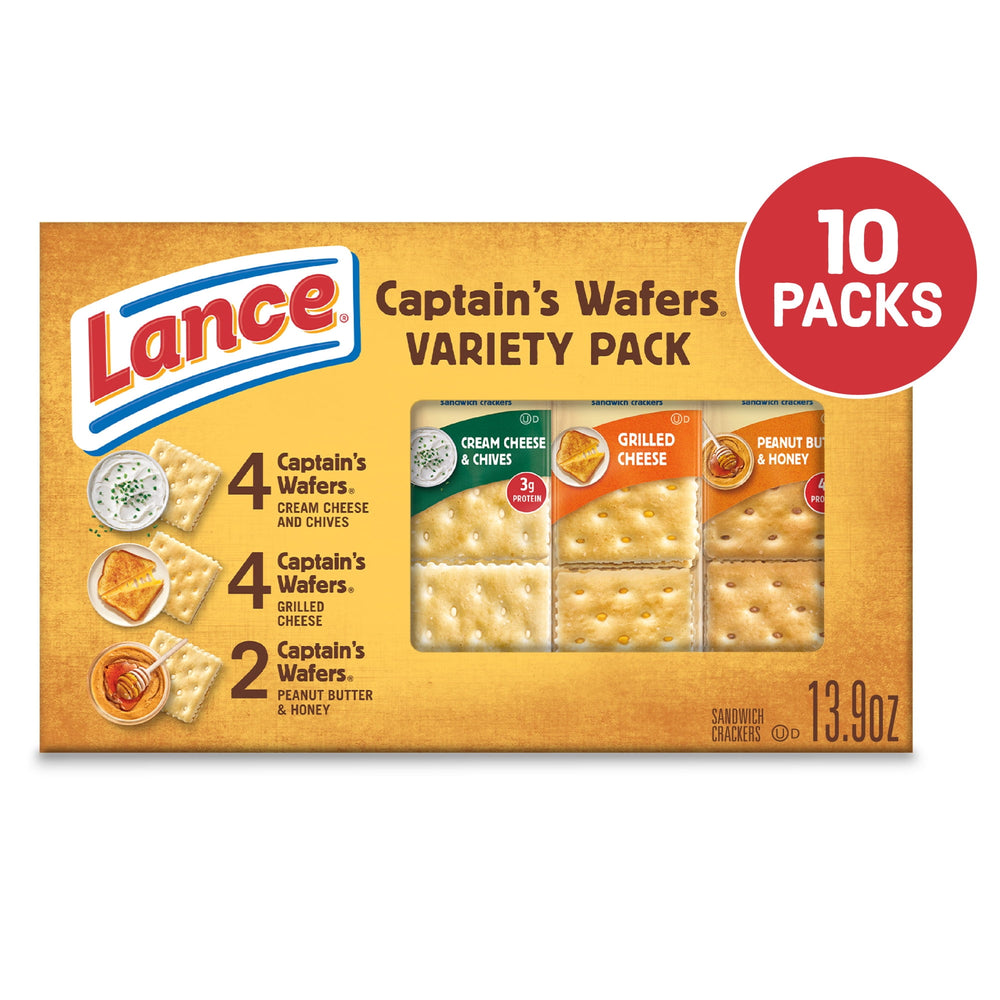 Lance Captain's Variety Pack 10 Paquetes · Galletas saladas