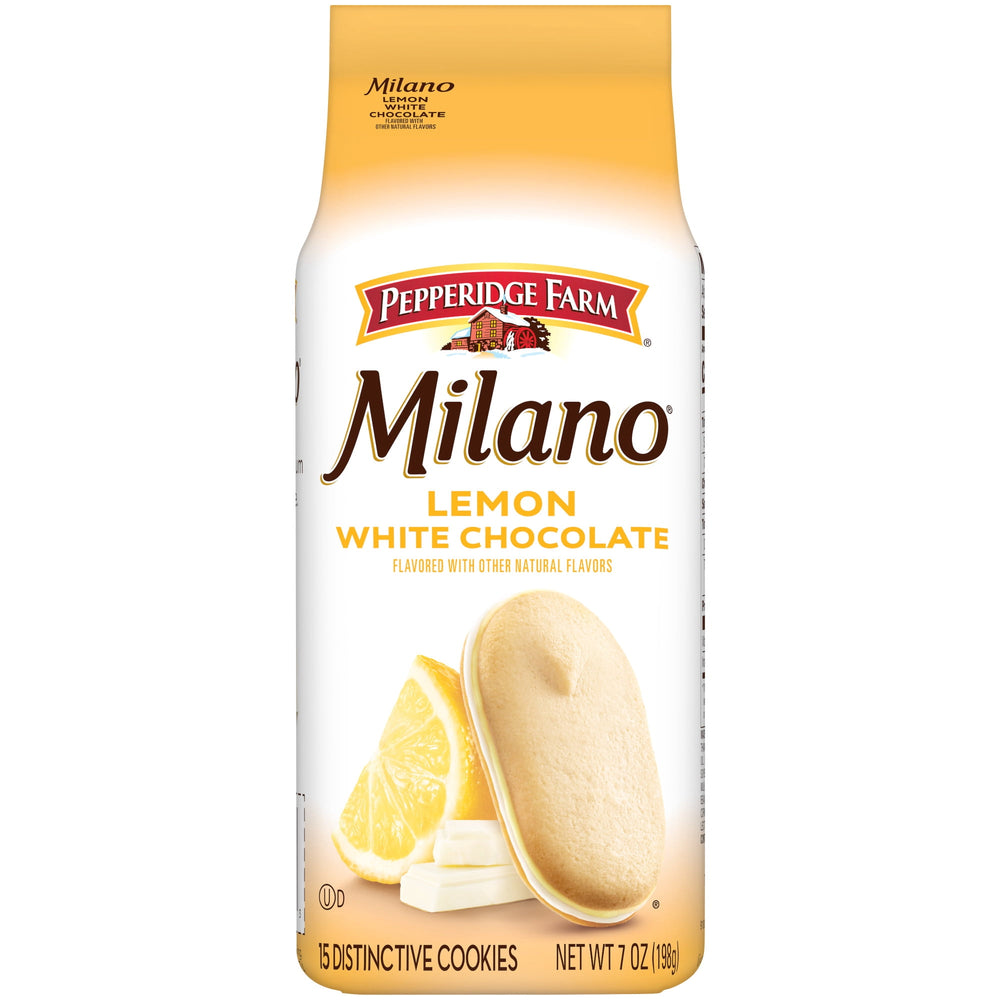 Pepperidge Farm Milano White Chocolate Lemon · Galletas · 198 g · bolsa