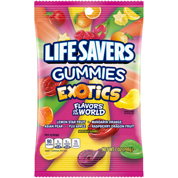 Life Savers Exotics · Gomitas · 198 g · bolsa