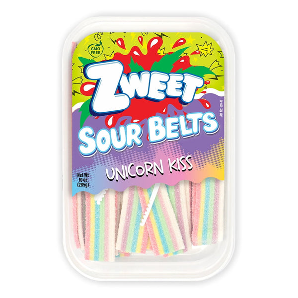 Zweet Sour Belts Licorice Tasty & Colorful Unicorn Kiss · Gomitas · 283 g