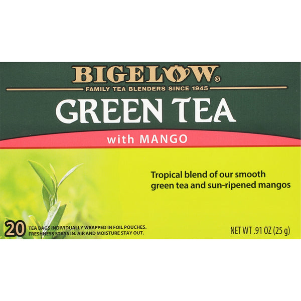 Bigelow Green Tea with Mango Tea · Té · 20 pzas