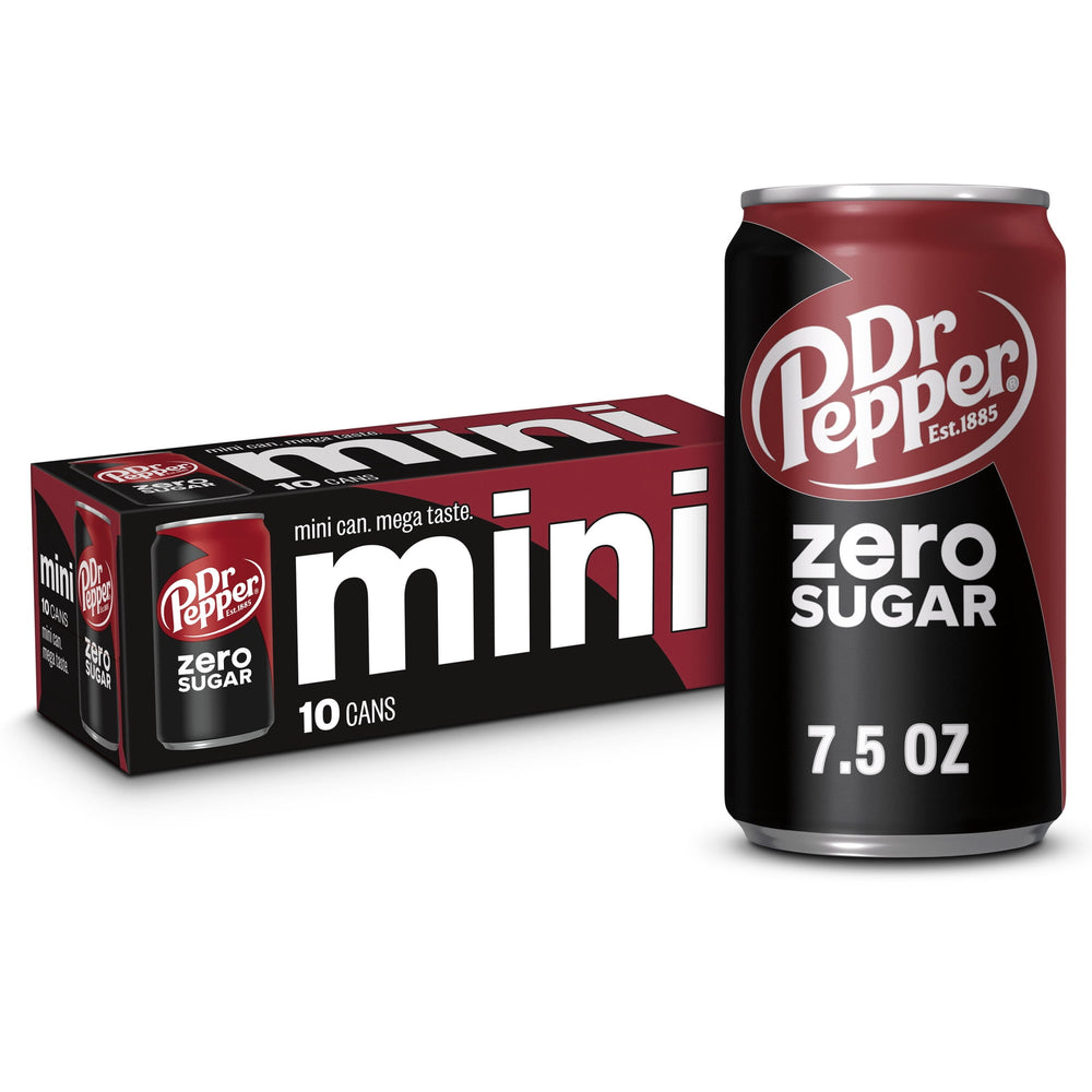 Dr Pepper Zero Sugar · Refresco · 10 latas de 222 ml