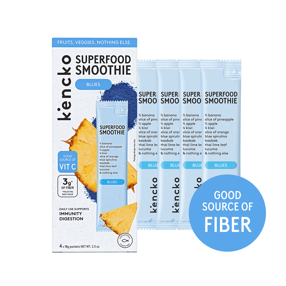 Kencko Blues Instant Superfood Fruit & Veggie Smoothies . · Avena y hot cakes · 4 pack · 1.79 kg