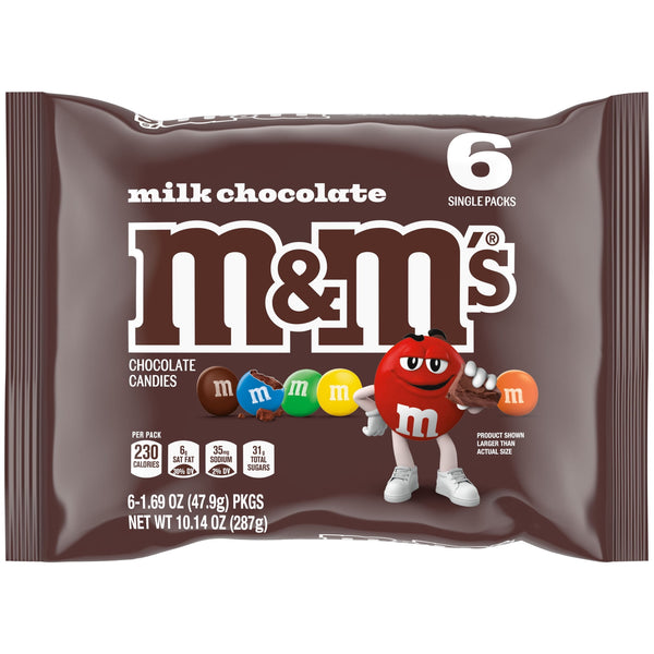 M&M's Milk Chocolate · Caramelos · 6 pzas