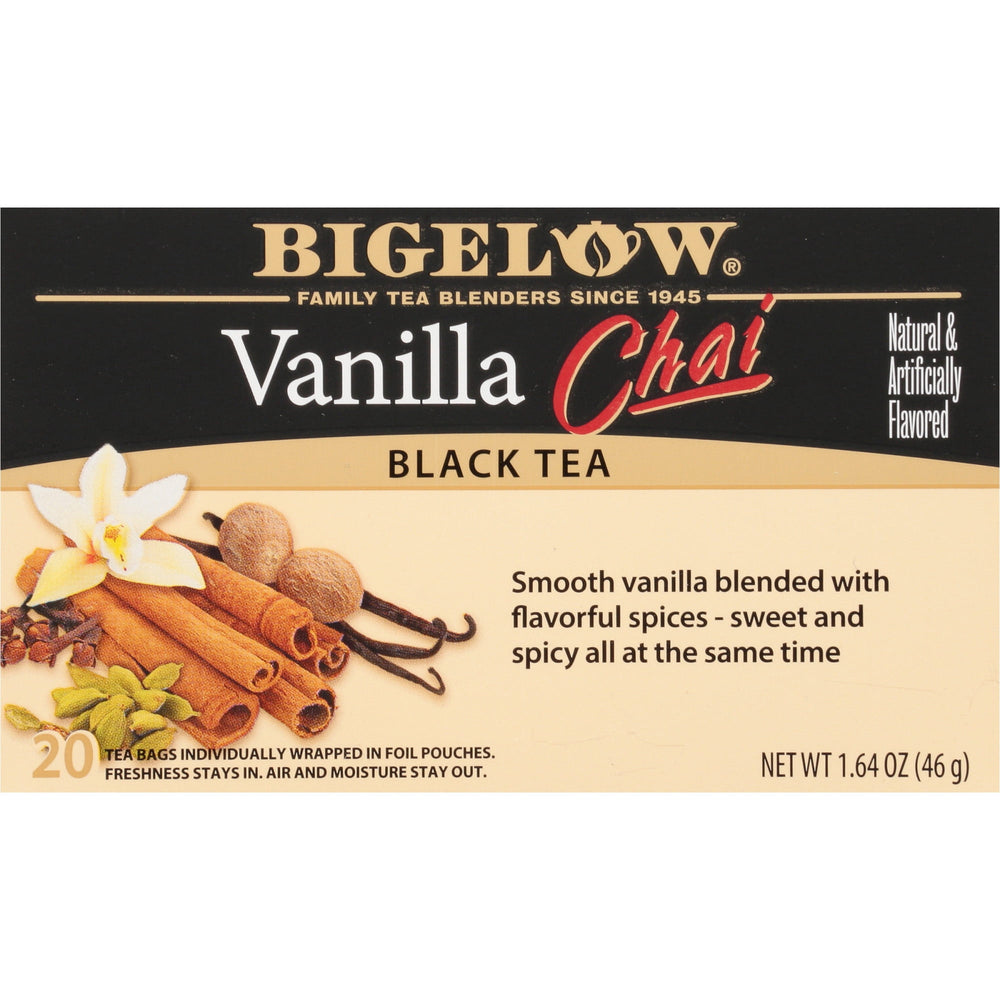 Bigelow Vanilla Chai Black Tea · Té · 20 pzas