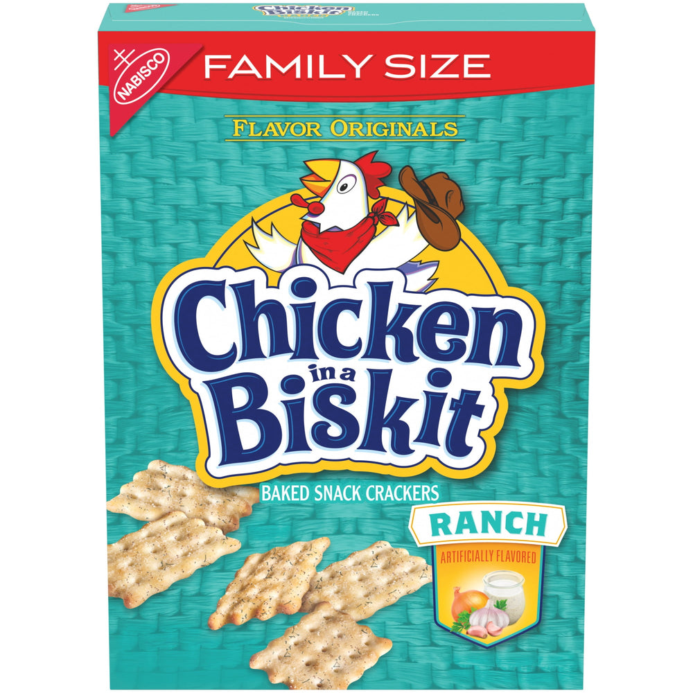 CHICKEN IN A BISKIT Ranch · Galletas saladas · 340 g · tamaño familiar