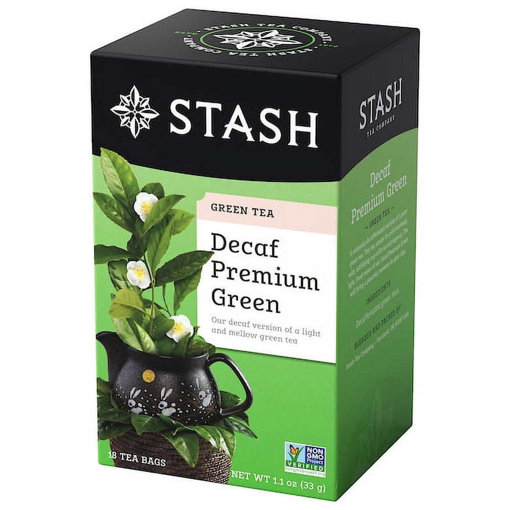 Stash Decaf Premium Green Tea · Té · 18 pzas de 31 g