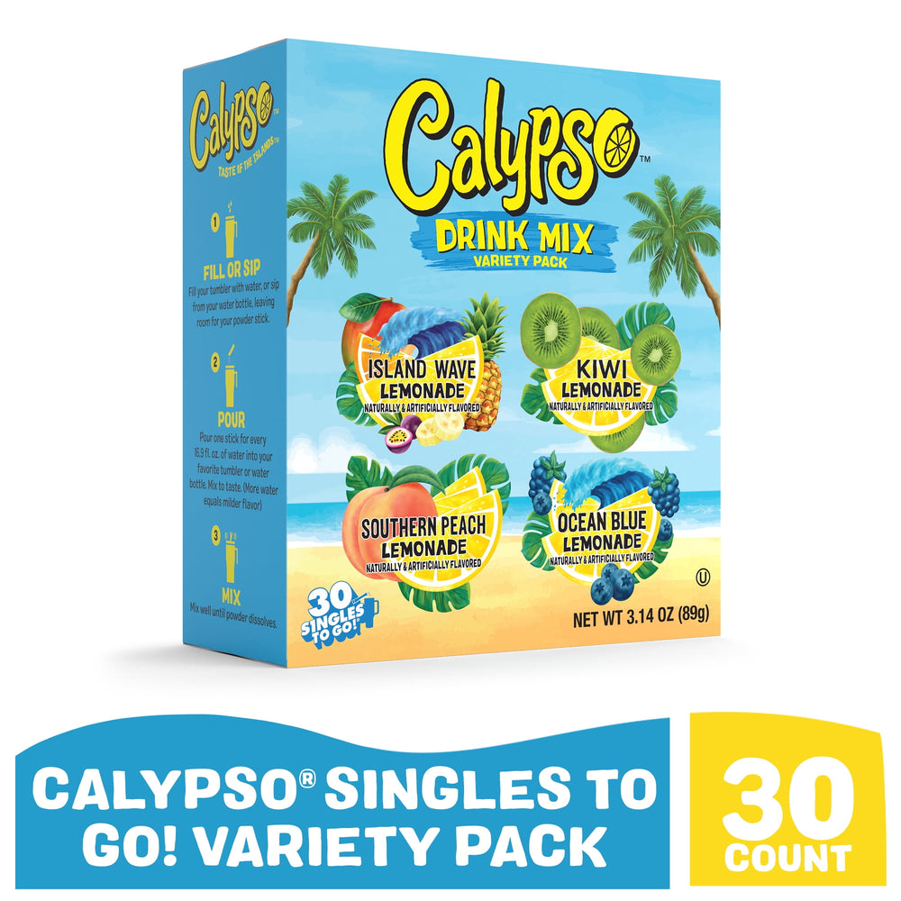 Calypso Lemonade Variety · Polvo para agua · 30 pzas
