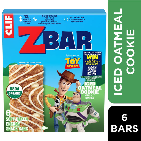 Zbar Iced Cookie Soft- Energy Organic · Barras · 6 pzas