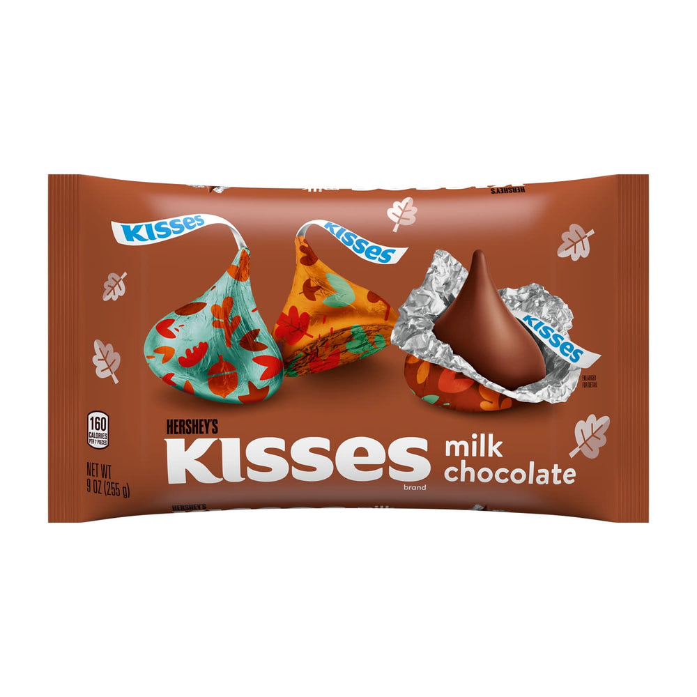 Hershey's Kisses Milk Chocolate Fall · Caramelos · 255 g · bolsa