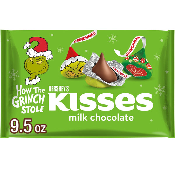 Hershey's Kisses Grinch Milk Chocolate Christmas · Caramelos · 269 g · bolsa