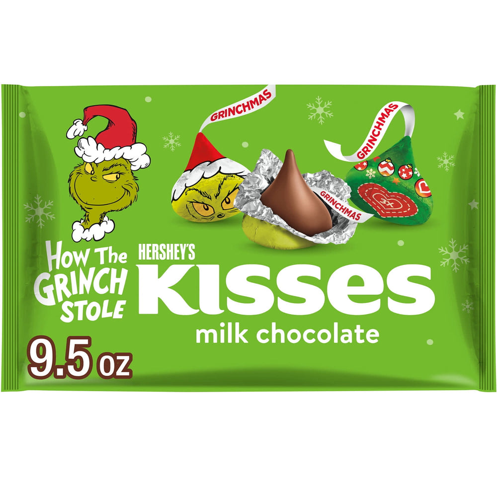 Hershey's Kisses Grinch Milk Chocolate Christmas · Caramelos · 269 g · bolsa