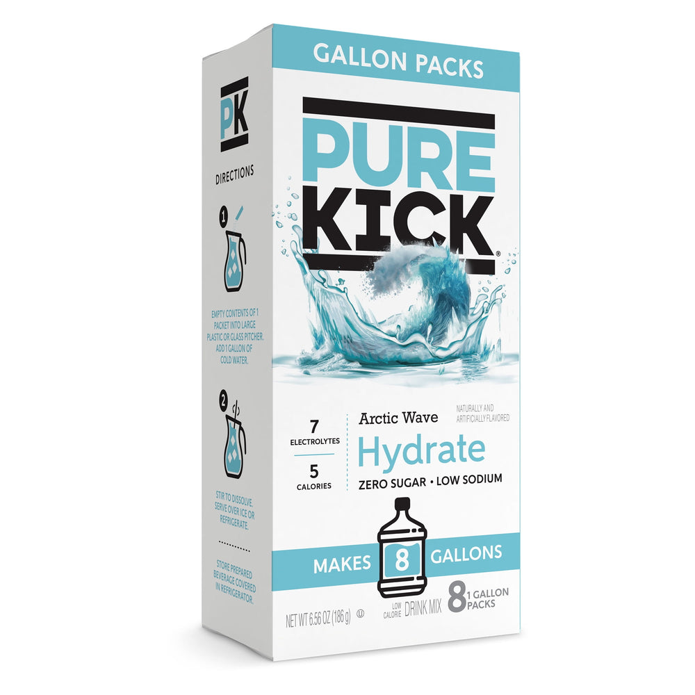 Pure Kick Hydrate Arctic Wave · Polvo para agua · 8 pzas