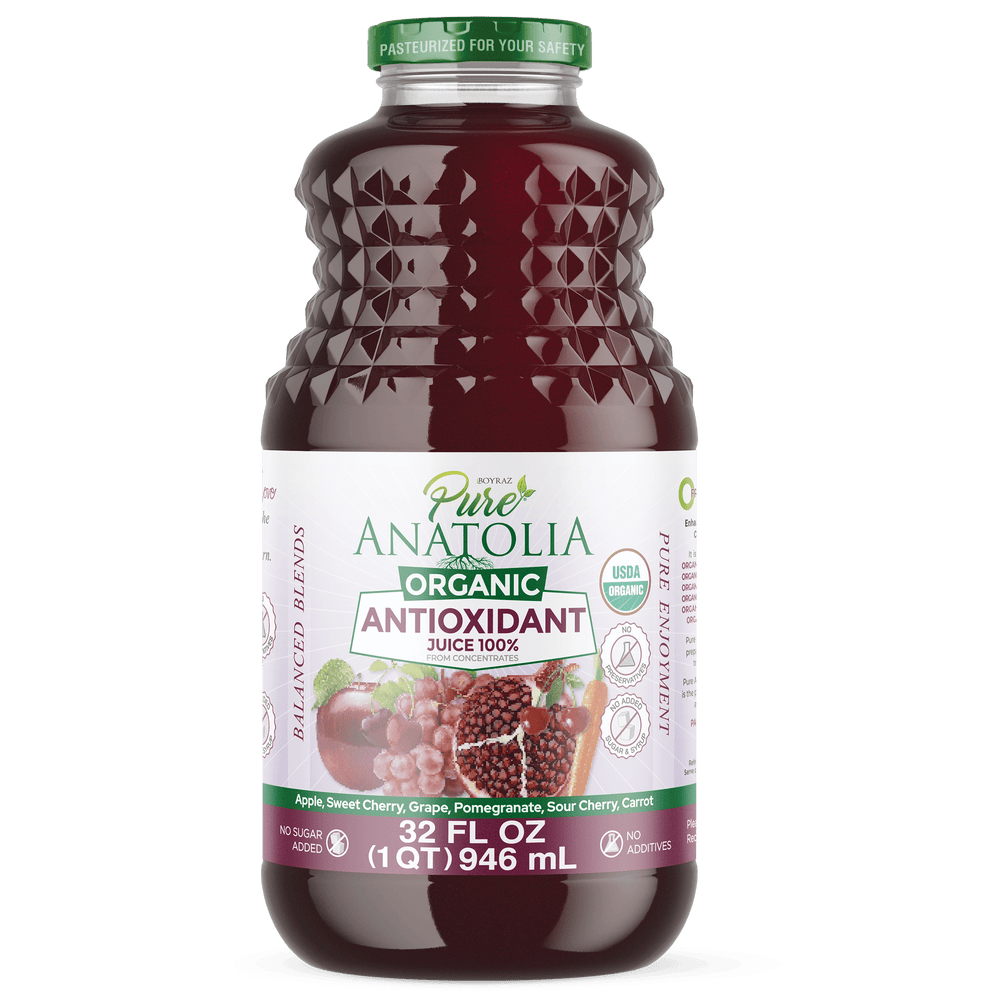 Pure Anatolia Organic Antioxidant Detox Juice · Bebida · 946 ml · botella