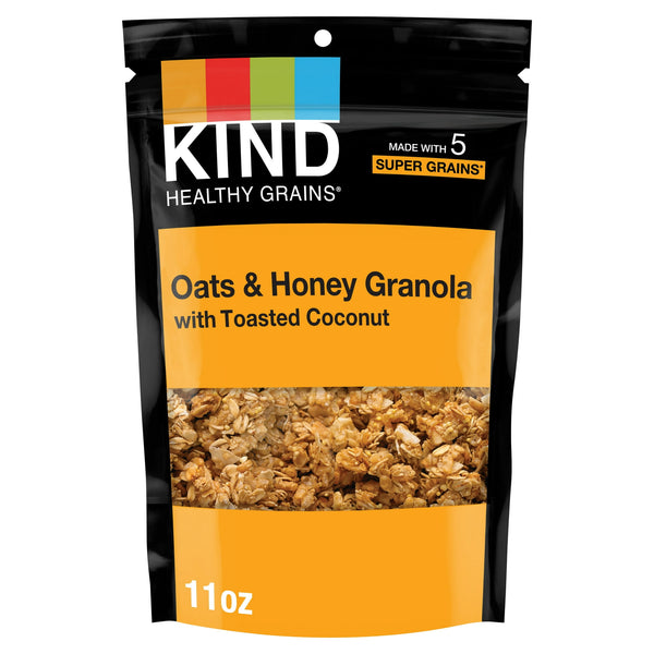 KIND HEALTHY GRAINS OATS AND HONEY CLUSTERS WITH TOASTED · Barra · 312 g