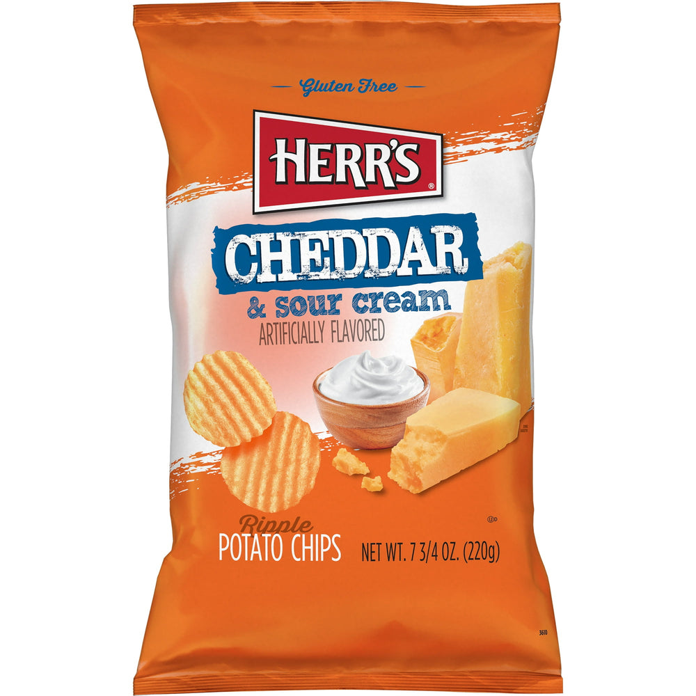 Herr's Cheddar & Sour Cream · Papas · 220 g