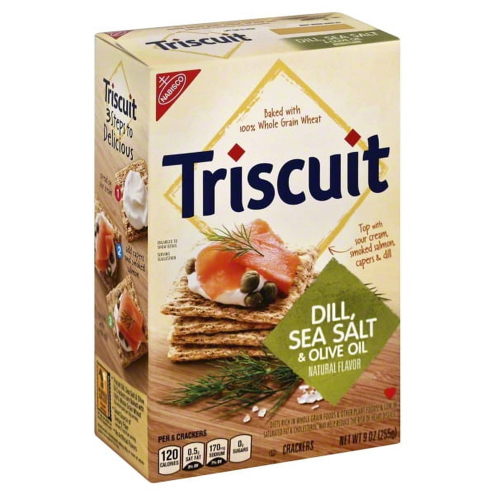 Nabisco Triscuit Dill Sea Salt & Olive Oil · Galletas saladas · 255 g