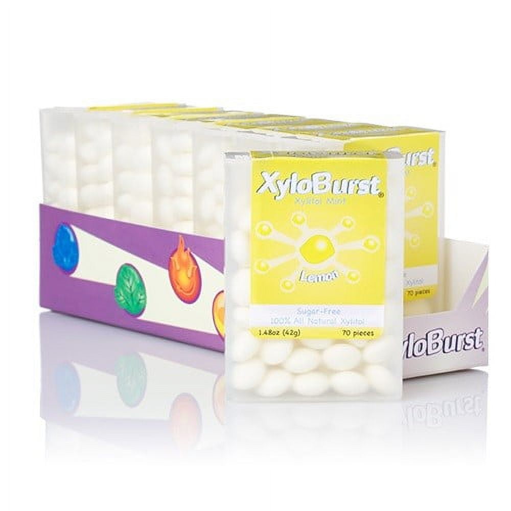 XyloBurst Flip Top Lemon · Chicles y mentas · 60 pzas