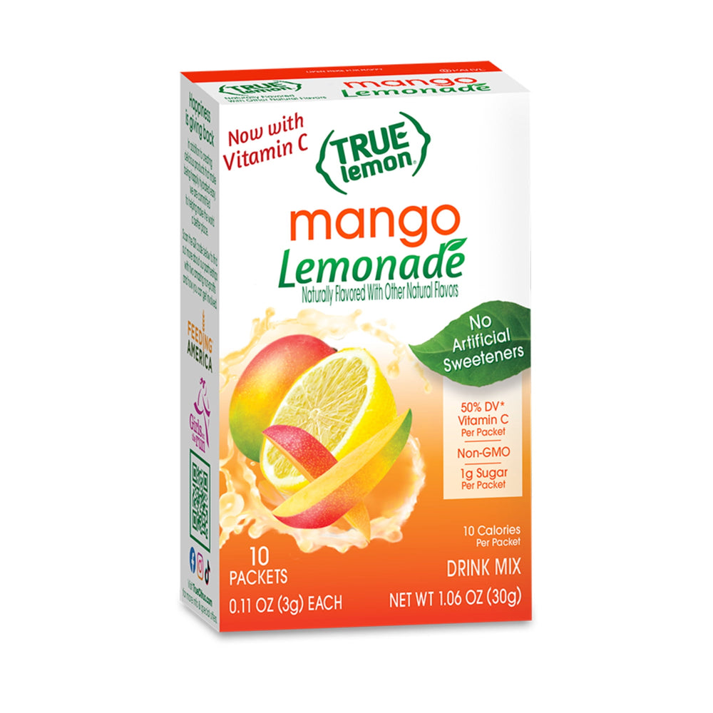 True Lemon Mango Lemonade Powder 10 Calories · Polvo para agua · 10 pzas