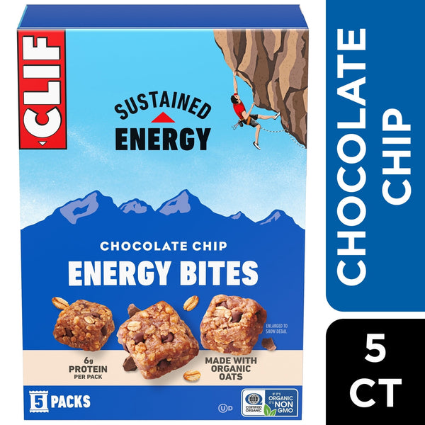 CLIF BAR Energy Bites Chocolate Chip · Barra · 5 pack de 6 g
