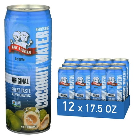 Amy & Brian Brian Pure Coconut Water Original · Bebida · 12 pack · 518 ml