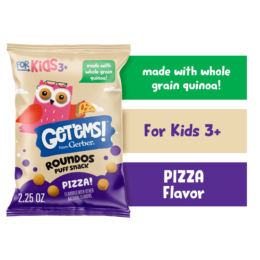 Get'ems from Gerber Pizza Roundos Puffs Calcium to · Frituras · 64 g
