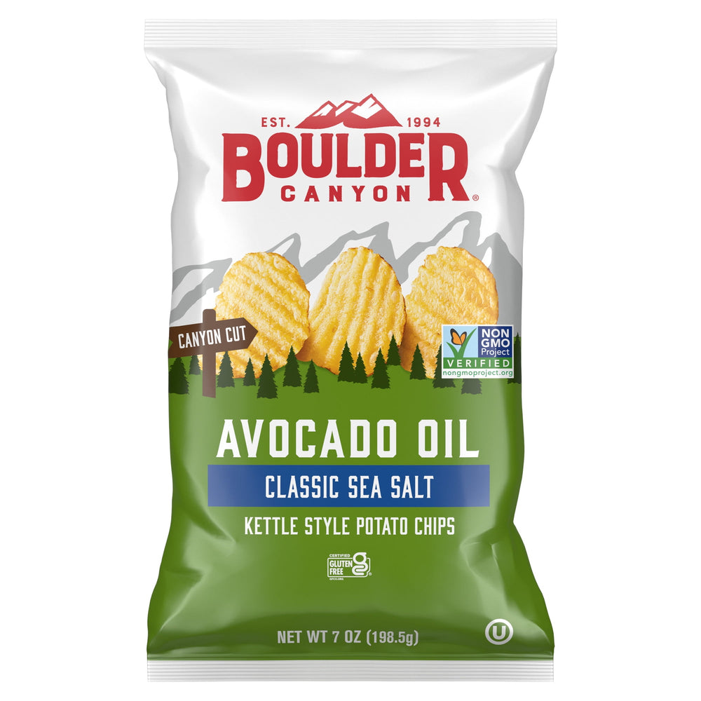 Boulder Canyon Avocado Oil Sea Salt · Papas · 198 g · bolsa