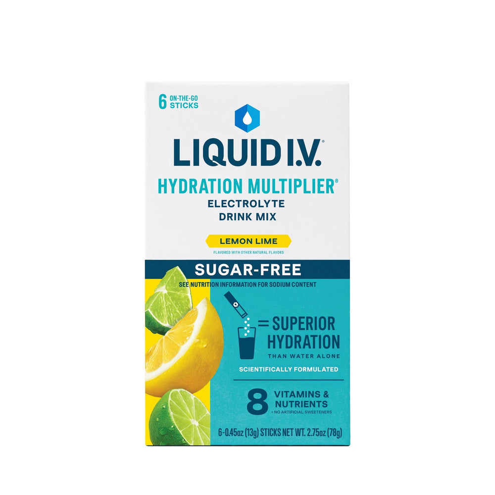 Liquid I.V.® Lemon Lime sin azúcar Hydration Multiplier® Powder · Polvo para agua · 6 pzas
