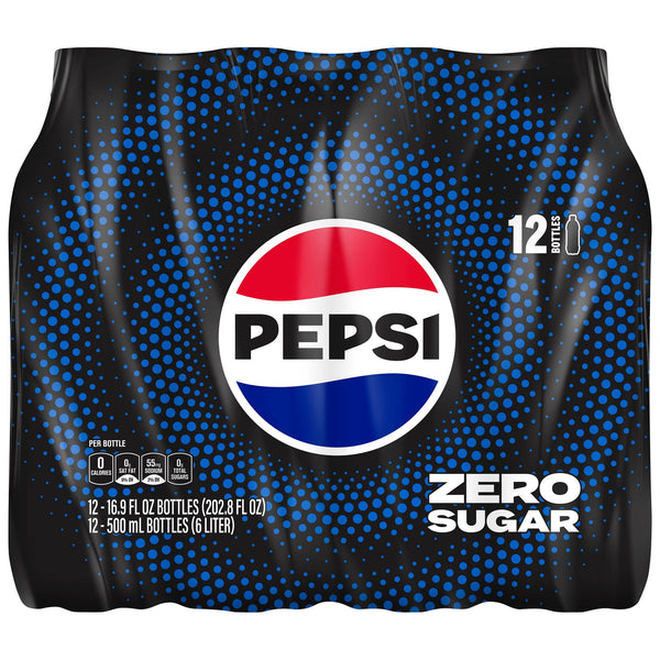 Pepsi Cola Zero Sugar · Refresco · 12 botellas · 500 ml