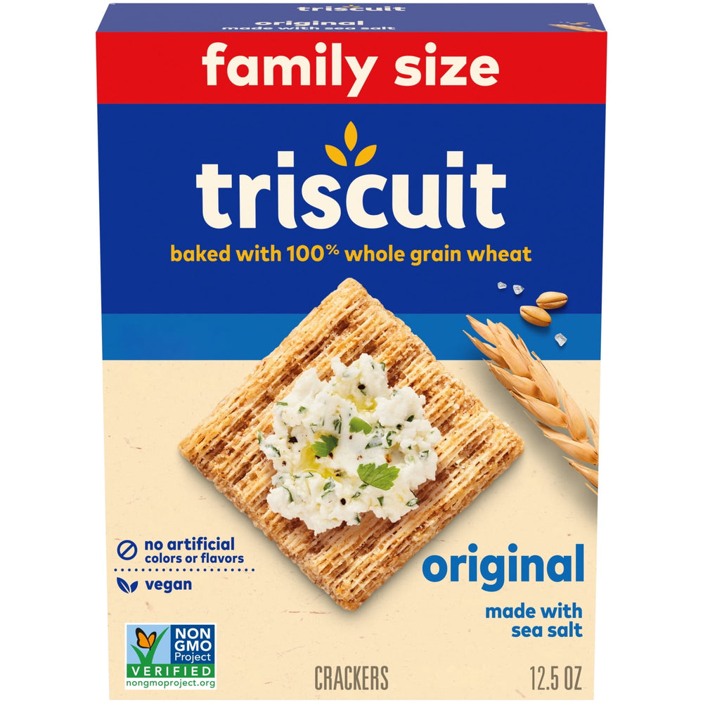 Triscuit Original Wheat Vegan · Galletas saladas · 354 g · tamaño familiar