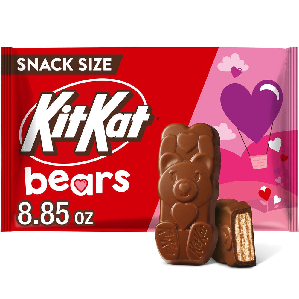 KIT KAT® Milk Chocolate Wafer Bears Valentine's Day · Galletas · 251 g · bolsa · tamaño snack
